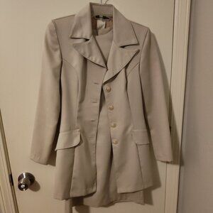 Cream Beige Two Piece Suit